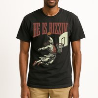 He Is Rizzin Funny Jesus Playing Basketball Meme Easter Tall T-Shirt