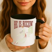 He Is Rizzin Funny Jesus Playing Basketball Meme Easter Mug