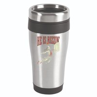 He Is Rizzin Funny Jesus Playing Basketball Meme Easter 16oz Travel Tumbler