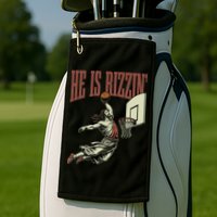 He Is Rizzin Funny Jesus Playing Basketball Meme Easter Golf Towel
