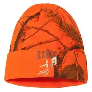 He Is Rizzin Funny Jesus Playing Basketball Meme Easter Kati Licensed 12" Camo Beanie