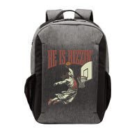He Is Rizzin Funny Jesus Playing Basketball Meme Easter Vector Backpack