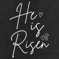 He Is Risen Jesus Easter Heart Garment-Dyed Heavyweight T-Shirt