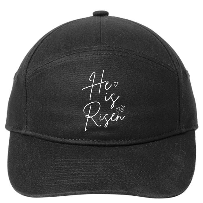 He Is Risen Jesus Easter Heart 7-Panel Snapback Hat