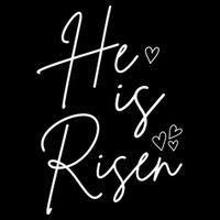 He Is Risen Jesus Easter Heart 7-Panel Snapback Hat