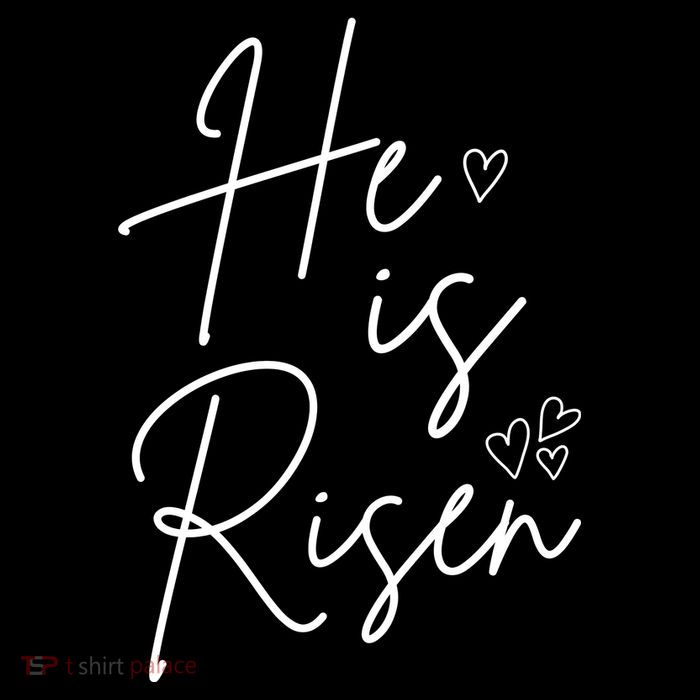 He Is Risen Jesus Easter Heart Youth Performance Sprint T-Shirt