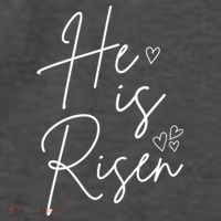 He Is Risen Jesus Easter Heart Vector Backpack