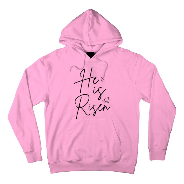 He Is Risen Jesus Easter Heart Hoodie