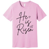 He Is Risen Jesus Easter Heart Premium T-Shirt