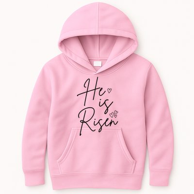 He Is Risen Jesus Easter Heart Kids Hoodie