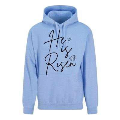 He Is Risen Jesus Easter Heart Unisex Surf Hoodie