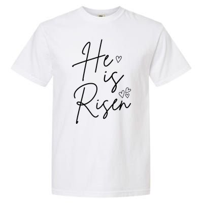 He Is Risen Jesus Easter Heart Garment-Dyed Heavyweight T-Shirt