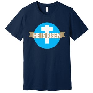 He Is Risen Christian Easter Funny Premium T-Shirt