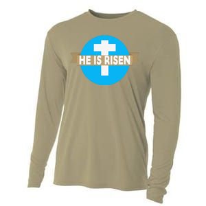 He Is Risen Christian Easter Funny Cooling Performance Long Sleeve Crew