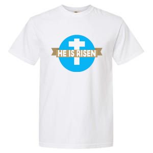 He Is Risen Christian Easter Funny Garment-Dyed Heavyweight T-Shirt