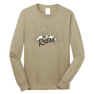 He Is Risen Christian Easter Sunrise Long Sleeve Shirt