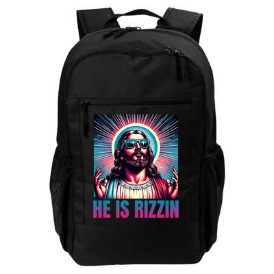 He Is Rizzin Jesus Is Rizzen Backpack