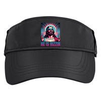 He Is Rizzin Jesus Is Rizzen Adult Drive Performance Visor