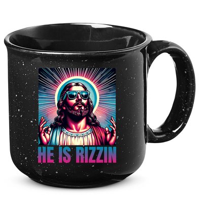He Is Rizzin Jesus Is Rizzen 15oz Campfire Ceramic Mug