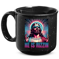 He Is Rizzin Jesus Is Rizzen 15oz Campfire Ceramic Mug