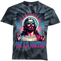 He Is Rizzin Jesus Is Rizzen Kids Tie-Dye T-Shirt