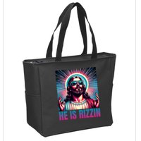 He Is Rizzin Jesus Is Rizzen Zip Tote Bag