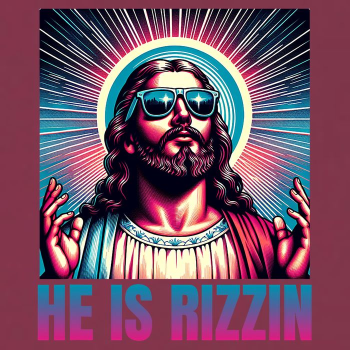 He Is Rizzin Jesus Is Rizzen 16oz Travel Tumbler