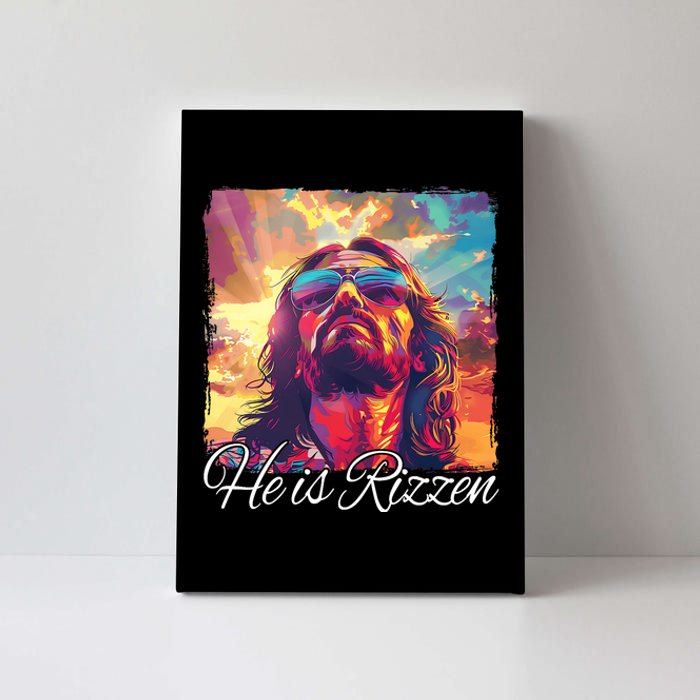 He Is Rizzen Jesus Trending Design Canvas