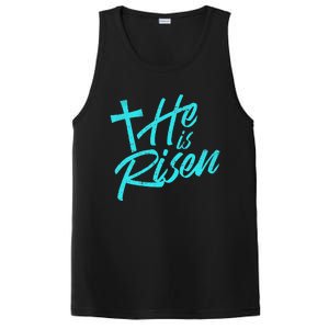 He Is Risen Christian Easter PosiCharge Competitor Tank