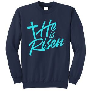 He Is Risen Christian Easter Sweatshirt