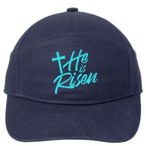 He Is Risen Christian Easter 7-Panel Snapback Hat