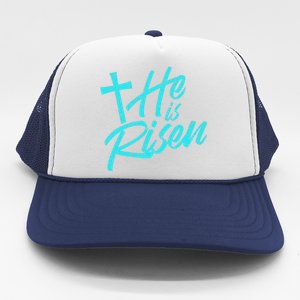 He Is Risen Christian Easter Trucker Hat