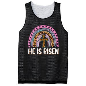 He is Risen Jesus Christian Happy Easter Floral Wreath Mesh Reversible Basketball Jersey Tank