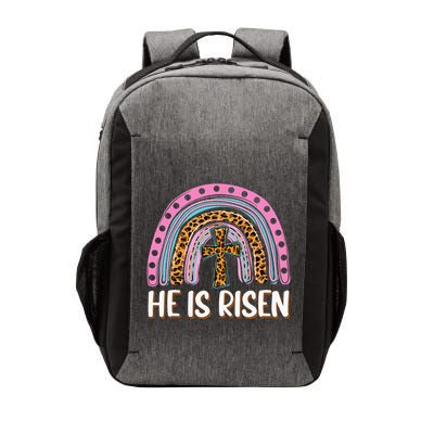 He is Risen Jesus Christian Happy Easter Floral Wreath Vector Backpack