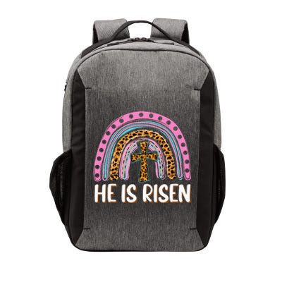 He is Risen Jesus Christian Happy Easter Floral Wreath Vector Backpack