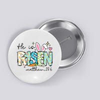 He Is Risen Jesus Christian Happy Easter Day Button