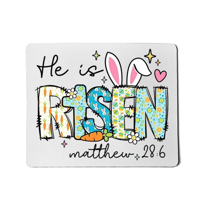 He Is Risen Jesus Christian Happy Easter Day Mousepad