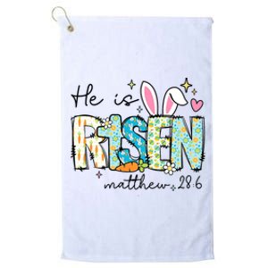 He Is Risen Jesus Christian Happy Easter Day Platinum Collection Golf Towel