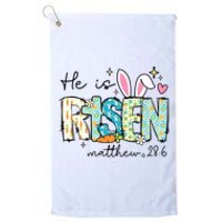 He Is Risen Jesus Christian Happy Easter Day Platinum Collection Golf Towel