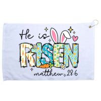 He Is Risen Jesus Christian Happy Easter Day Grommeted Golf Towel