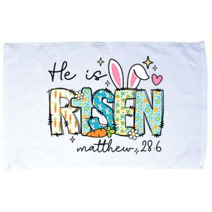 He Is Risen Jesus Christian Happy Easter Day Microfiber Hand Towel