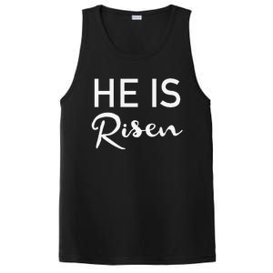 He Is Risen Christian Graphic Faith Easter PosiCharge Competitor Tank