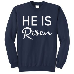 He Is Risen Christian Graphic Faith Easter Sweatshirt