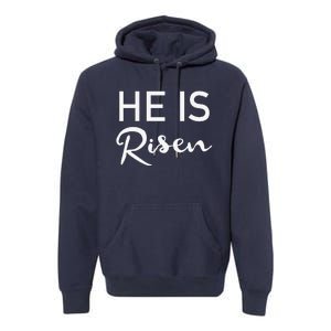 He Is Risen Christian Graphic Faith Easter Premium Hoodie