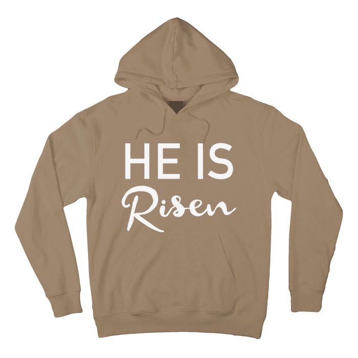 He Is Risen Christian Graphic Faith Easter Hoodie