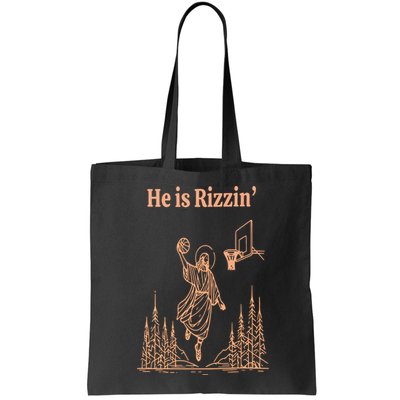 He Is Risen Funny Easter Of Jesus Playing Basketball Bag