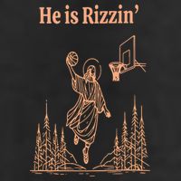He Is Risen Funny Easter Of Jesus Playing Basketball Golf Towel