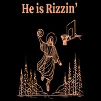 He Is Risen Funny Easter Of Jesus Playing Basketball Cropped Pullover Crew