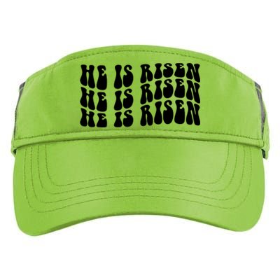 He Is Risen Jesus Retro Groovy Easter Adult Drive Performance Visor