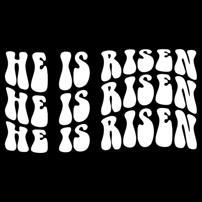 He Is Risen Jesus Retro Groovy Easter Tall T-Shirt